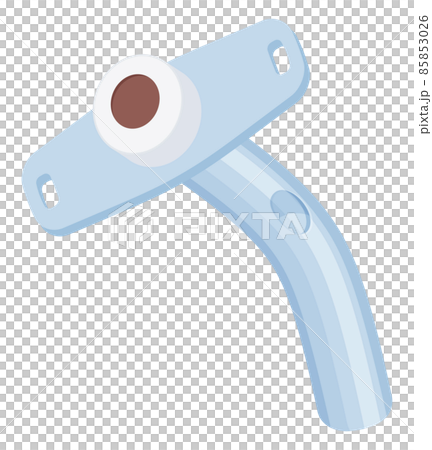 Illustration of tracheal cannula_speech cannula 85853026