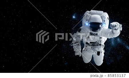 Astronaut spaceman do spacewalk while working for spaceflight mission Astronaut spaceman do spacewalk while working for spaceflight mission 85853137