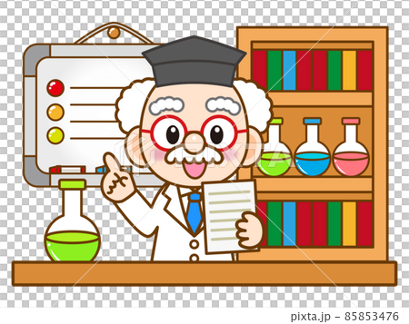 Dr. 2 explaining chemistry experiments 85853476