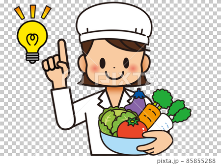 A nutritionist who cooks with delicious vegetables 85855288