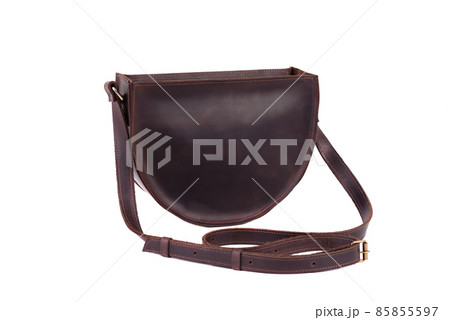 Modern leather casual or business bag isolated on white background 85855597