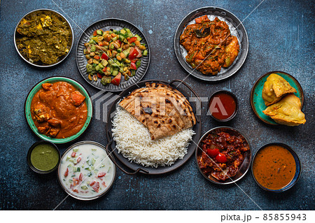 Authentic Indian dishes and snacks 85855943