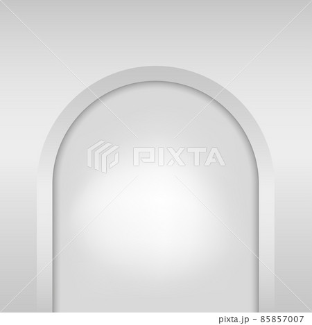 Pink arch niche. Recess in a colored wall in arch shaped . Editable Background Vector Pink arch niche. Recess in a colored wall in arch shaped . Editable Background Vector 85857007