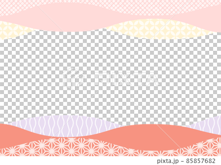 Japanese style wave frame 1 85857682