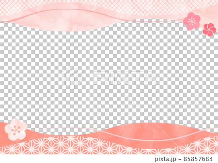 和風ウェーブフレーム3 85857683