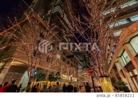 東京 丸の内仲通りのイルミネーション 東京 丸の内仲通りのイルミネーション 85858211