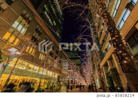 東京 丸の内仲通りのイルミネーション 東京 丸の内仲通りのイルミネーション 85858214