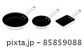 フッ素コーティングされたフライパン3種 85859088
