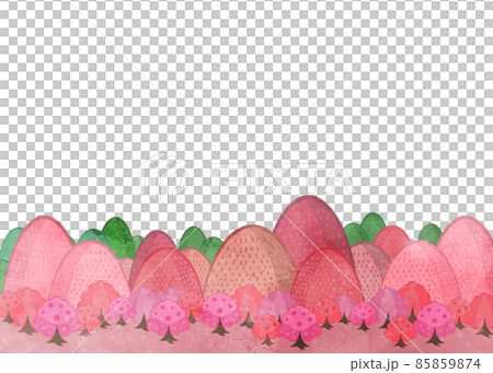 かわいい春の景色の背景イラスト 85859874