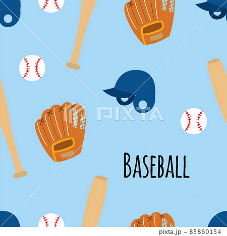 野球の壁紙（シームレスパターン） 85860154