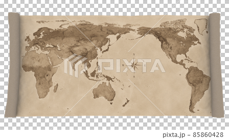World map retro sepia old map with compass World map retro sepia old map with compass 85860428