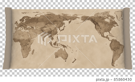 世界地図 レトロ セピア 古地図 世界地図 レトロ セピア 古地図 85860430