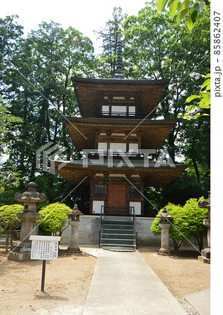 三重塔(恵林寺/山梨県甲州市塩山小屋敷) 三重塔(恵林寺/山梨県甲州市塩山小屋敷) 85862407
