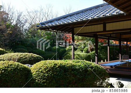 紅葉真っ盛り　秋の丈山苑　詩泉閣 85865986