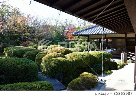 紅葉真っ盛り　秋の丈山苑　詩泉閣 85865987
