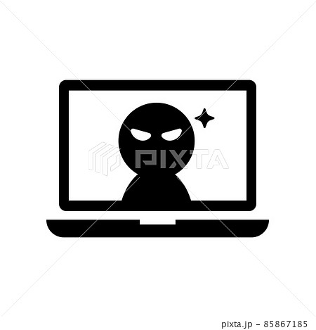 ハッキング・ハッカー・アカウント乗っ取り ベクターアイコンイラスト (PC/パソコン) 85867185