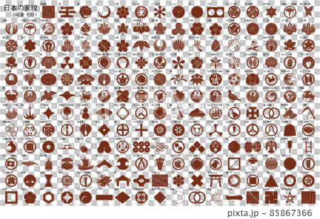 日本の家紋1銅枠名称 日本の家紋1銅枠名称 85867366