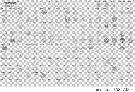 日本の家紋1線枠名称 85867380