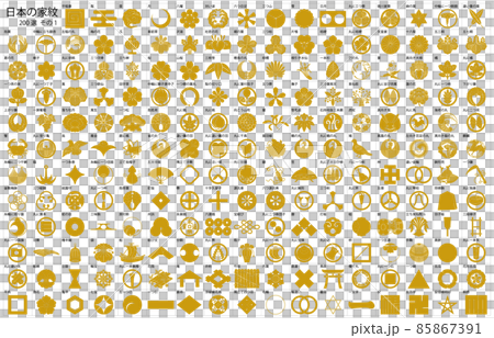 日本の家紋1金枠名称 85867391