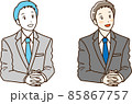 会話をするビジネスマン 85867757
