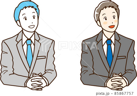 会話をするビジネスマン 会話をするビジネスマン 85867757