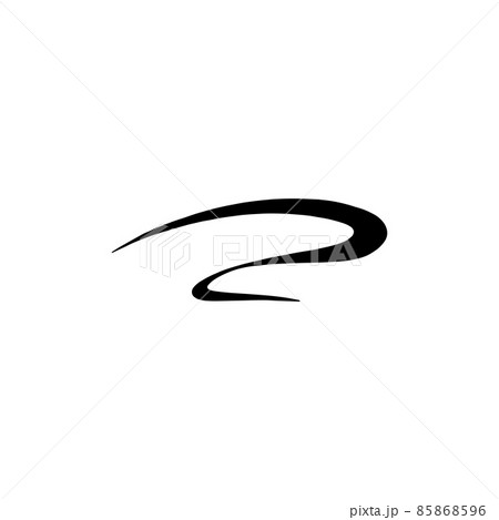 Pen underline stroke or ending lettering hand drawn vector illustration isolated. 85868596