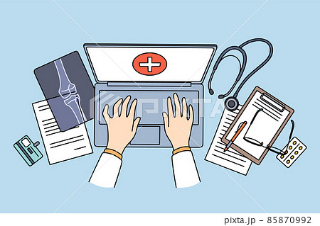 Online healthcare and telemedicine concept Online healthcare and telemedicine concept 85870992