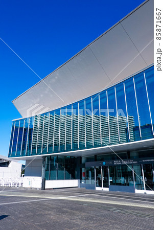 横浜の都市風景 みなとみらい パシフィコ横浜国立大ホール 横浜の都市風景 みなとみらい パシフィコ横浜国立大ホール 85871667