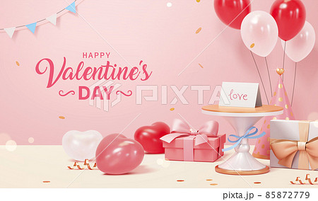 Valentine's Day love letter scene 85872779