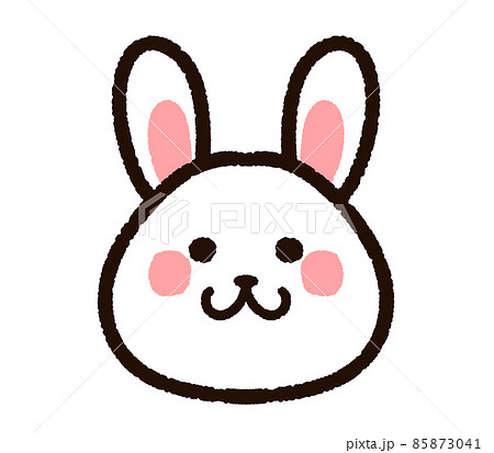 かわいいウサギの顔アイコン 85873041