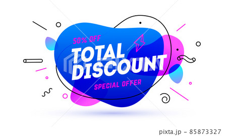 Total Discount, speech bubble 85873327
