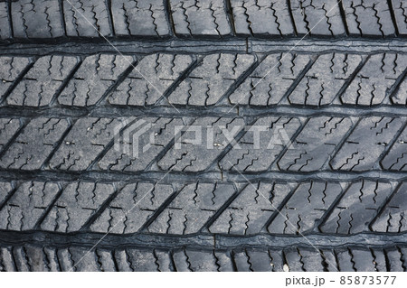 Tire tread wear out, old vehicle tire texture background Tire tread wear out, old vehicle tire texture background 85873577