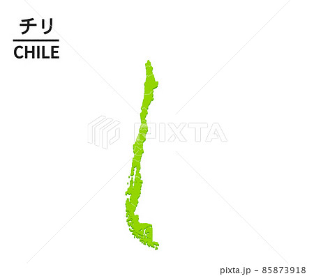 チリの世界地図イラスト チリの世界地図イラスト 85873918