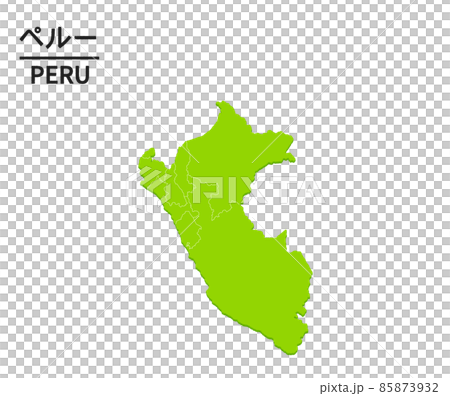 ペルーの世界地図イラストのイラスト素材 ペルーの世界地図イラストのイラスト素材