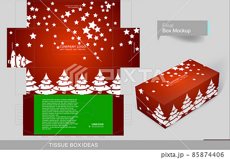Tissue box template concept series 85874406