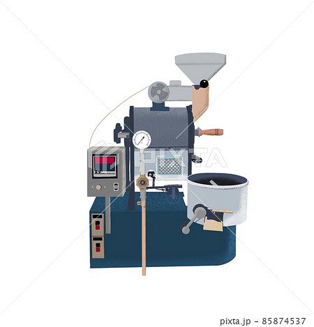 コーヒー ロースター 焙煎機のイラスト素材 [85874537] - PIXTA