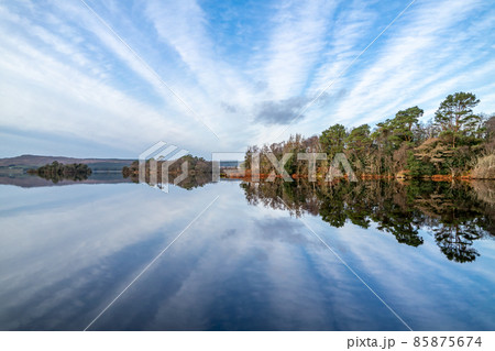 Power station producing energy on the banks of the River Foyle near Derry, Northern Ireland 85875674