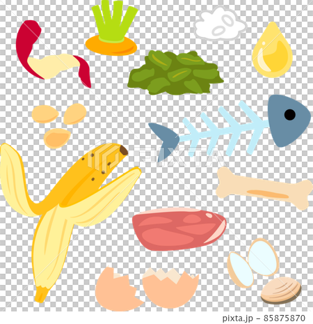 生ごみのイラストセット 85875870
