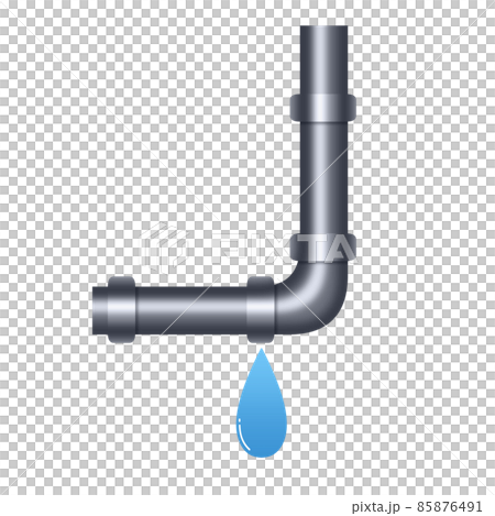 配水管のイラスト 水漏れ リアル 配水管のイラスト 水漏れ リアル 85876491