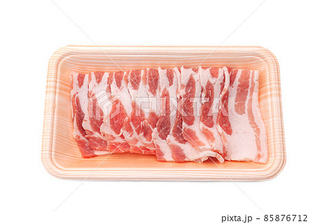 豚バラ肉パック入り【チラシ用素材】 85876712