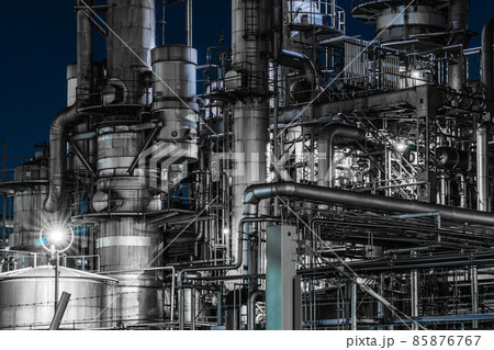 川崎の工場の夜景 川崎の工場の夜景 85876767