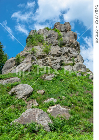 The rock complex of Tustan in Ukraine 85877041
