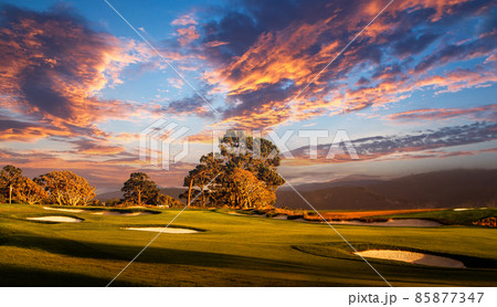 coastline golf course in California 85877347