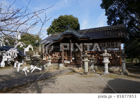 岡山県津山市八出にある学問の神様として知られる「八出天満宮」:拝殿 岡山県津山市八出にある学問の神様として知られる「八出天満宮」:拝殿 85877853