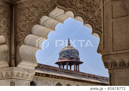 Diwan-i-Khas (Hall of Private Audiences) pavilion in Agra Fort, Agra, India Diwan-i-Khas (Hall of Private Audiences) pavilion in Agra Fort, Agra, India 85878772