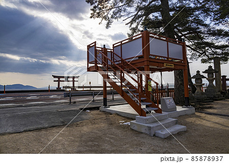 冬の白髭神社 冬の白髭神社 85878937