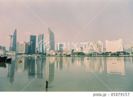 Landscape photo film: View of buildings located on the Saigon River Landscape photo film: View of buildings located on the Saigon River 85879157