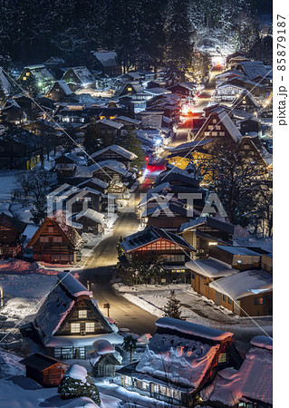 白川郷 冬景色 白川郷 冬景色 85879187