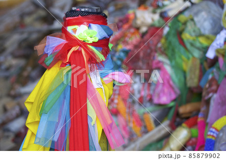 Wooden lingams offerings Princess Phra Nang Cave, Railay peninsula, Thailand 85879902