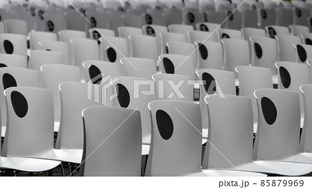 conference empty chairs background congress social distancing seats with no people horizontal conference empty chairs background congress social distancing seats with no people horizontal 85879969
